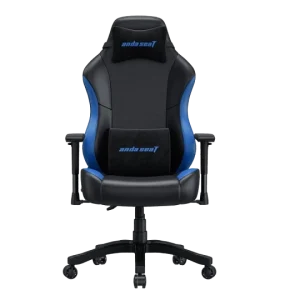Andaseat Luna PRO Series Gaming Chair with foot rest - Black/Blue
