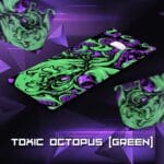 Toxic octopus (green) mousepad | ماوس باد