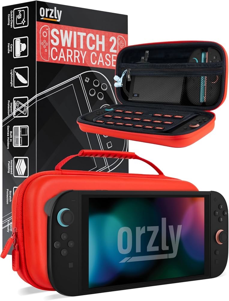 71u2fqlhs8l-_ac_uf10001000_ql80_ Nintendo switch 2 carry case red - Image 1