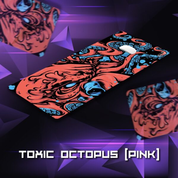 ⁦Toxic octopus (pink) mouse pad | ماوس باد⁩ - الصورة ⁦1⁩