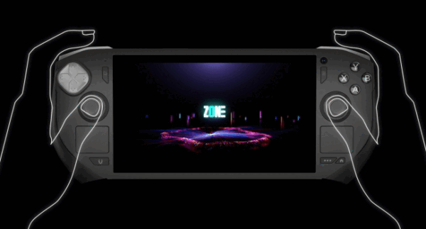 ⁦ZOTAC GAMING ZONE Handheld Gaming PC | بي سي محمول⁩ - الصورة ⁦1⁩