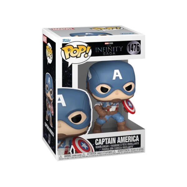 ⁦Funko : pop! captain America (The infinity Saga)⁩ - الصورة ⁦2⁩