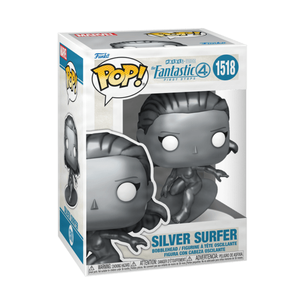 ⁦Funko: Pop! Silver Surfer (Fantastic Four: First Steps)⁩ - الصورة ⁦2⁩