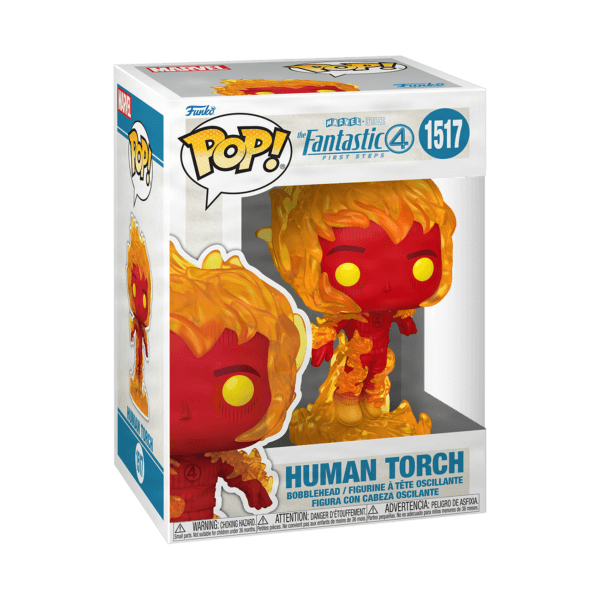 ⁦Funko : Pop! Human Torch (Fantastic Four: First Steps)⁩ - الصورة ⁦2⁩