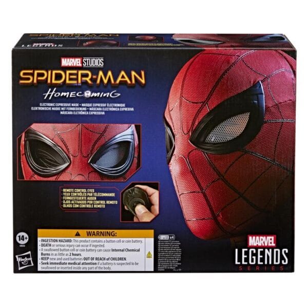 Spider-Man: Homecoming Marvel Legends Spider-Man 1:1 Scale Wearable Electronic Expressive Mask - Image 2