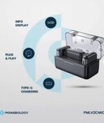 ⁦Powerology Dual Microphone Professional Set - Black⁩ - الصورة ⁦2⁩