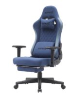 ⁦Gamax Gaming Chair model BS-7970 with Foot Rest - Dark Blue ( Installation not included )⁩ - الصورة ⁦2⁩