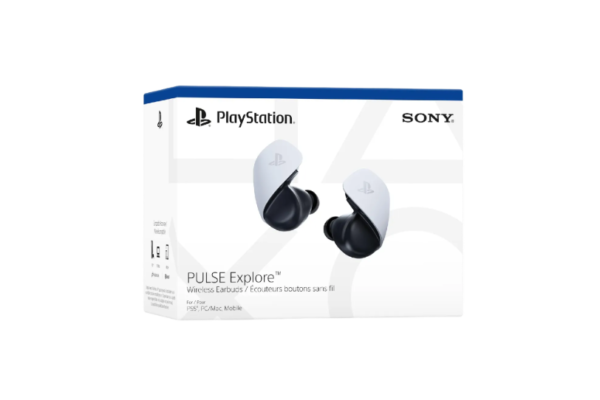 ⁦PlayStation Pulse Explore Wireless Earbuds - White⁩ - الصورة ⁦3⁩