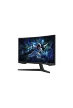 ⁦Samsung 27 inch Odyssey G5 Curved Gaming Monitor 2k QHD 2560x1440, HDR10, VA Panel Technology, 1ms Response Time, 165Hz Refresh Rate, AMD Free Sync, Flicker Free Black (curved)⁩ - الصورة ⁦2⁩