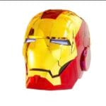 Iron Man Cosplay Helmet MK5 Electric Voice (Jarvis) Control Helmet Led Eyes Metal Mask (bright gold) خوذه ايرون مان الشهيره جارفيس