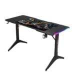 ⁦Gamax D2208B RGB Carbon fiber Gaming Table 120*60*74 cm with Mousepad - Black (Installation Not Included)⁩ - الصورة ⁦2⁩