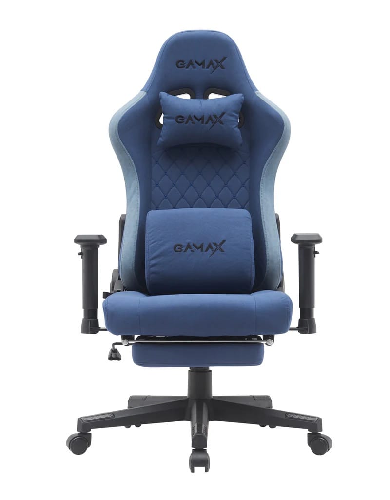 img_0650 Gamax Gaming Chair model BS-7970 with Foot Rest - Dark Blue ( Installation not included ) - الصورة 1