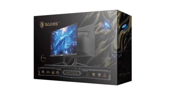 Sades RT-Dolphin SA-F03F27 27'' FHD 1920×1080, 240HZ Refresh Rate, 1ms Response Time, HDMI 2.1, IPS Flat Gaming Monitor - Black - Image 3
