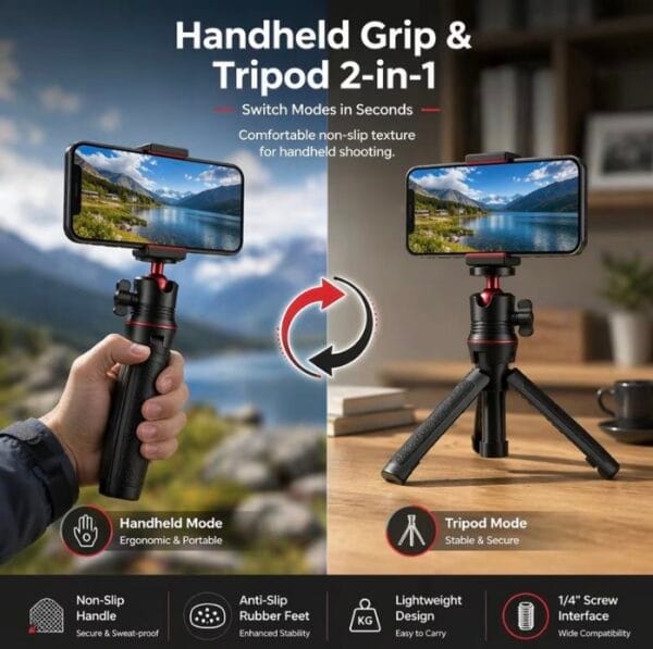 ⁦Mini stand for phones & webcams⁩ - الصورة ⁦3⁩