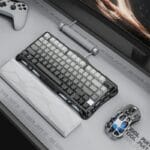 ⁦GravaStar Mercury K1 75% Wireless Mechanical Gaming Keyboard - Gradient Black⁩ - الصورة ⁦2⁩