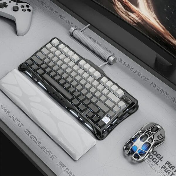 ⁦GravaStar Mercury K1 75% Wireless Mechanical Gaming Keyboard - Gradient Black⁩ - الصورة ⁦2⁩
