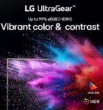 24 inch Ultragear FHD (1920 x 1080) IPS Gaming Monitor, 144Hz (O/C), 1ms MBR, NVIDIA G-Sync Compatible, AMD FreeSync, HDR10, HDMI, DisplayPort, Slim Stand,black - Image 3