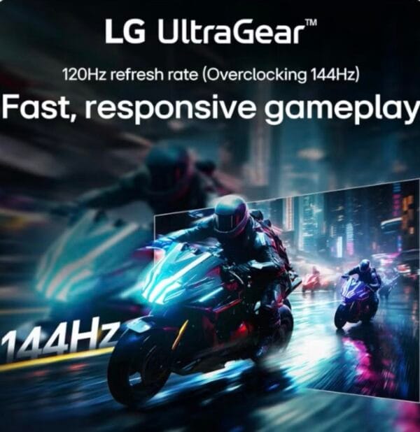 24 inch Ultragear FHD (1920 x 1080) IPS Gaming Monitor, 144Hz (O/C), 1ms MBR, NVIDIA G-Sync Compatible, AMD FreeSync, HDR10, HDMI, DisplayPort, Slim Stand,black - Image 4