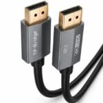 TP-BRIDGE DP 1.2 4K DisplayPort Cable 1.5M, DP Cable for Desktop PC, Monitor and High Resolution Display – Black