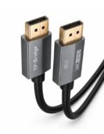 TP-BRIDGE DP 1.2 4K DisplayPort Cable 1.5M, DP Cable for Desktop PC, Monitor and High Resolution Display – Black
