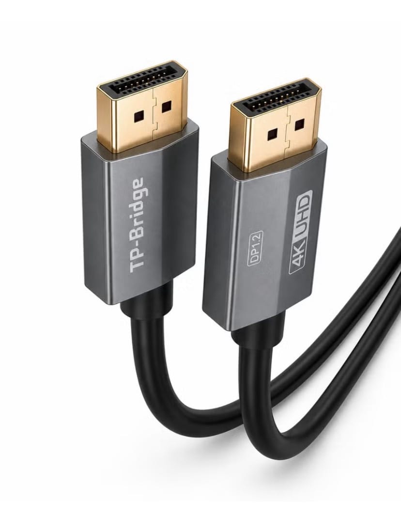 screenshot-83 TP-BRIDGE DP 1.2 4K DisplayPort Cable 1.5M, DP Cable for Desktop PC, Monitor and High Resolution Display – Black - Image 1