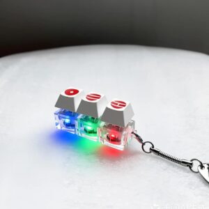 Keycaps (LED) keychain white