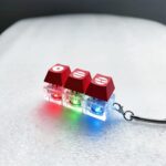 Keycaps (LED) keychain red