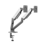 ⁦Sades Viper SA-MS01 Dual Monitor Mount Arm (Max size 32"/9KG Per ARM) white⁩ - الصورة ⁦2⁩