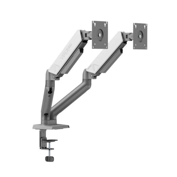 ⁦Sades Viper SA-MS01 Dual Monitor Mount Arm (Max size 32"/9KG Per ARM) white⁩ - الصورة ⁦2⁩
