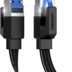 UGREEN CAT8 Shielded Round Braided Cable Modular Plugs 2m