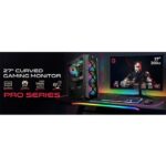 GAMEON GOC27F300 27" FHD, Ultra Fast 300 Hz, 0.5 ms, Fast VA Curved Gaming Monitor R1500, HDMI 2.1 - Black - Image 4