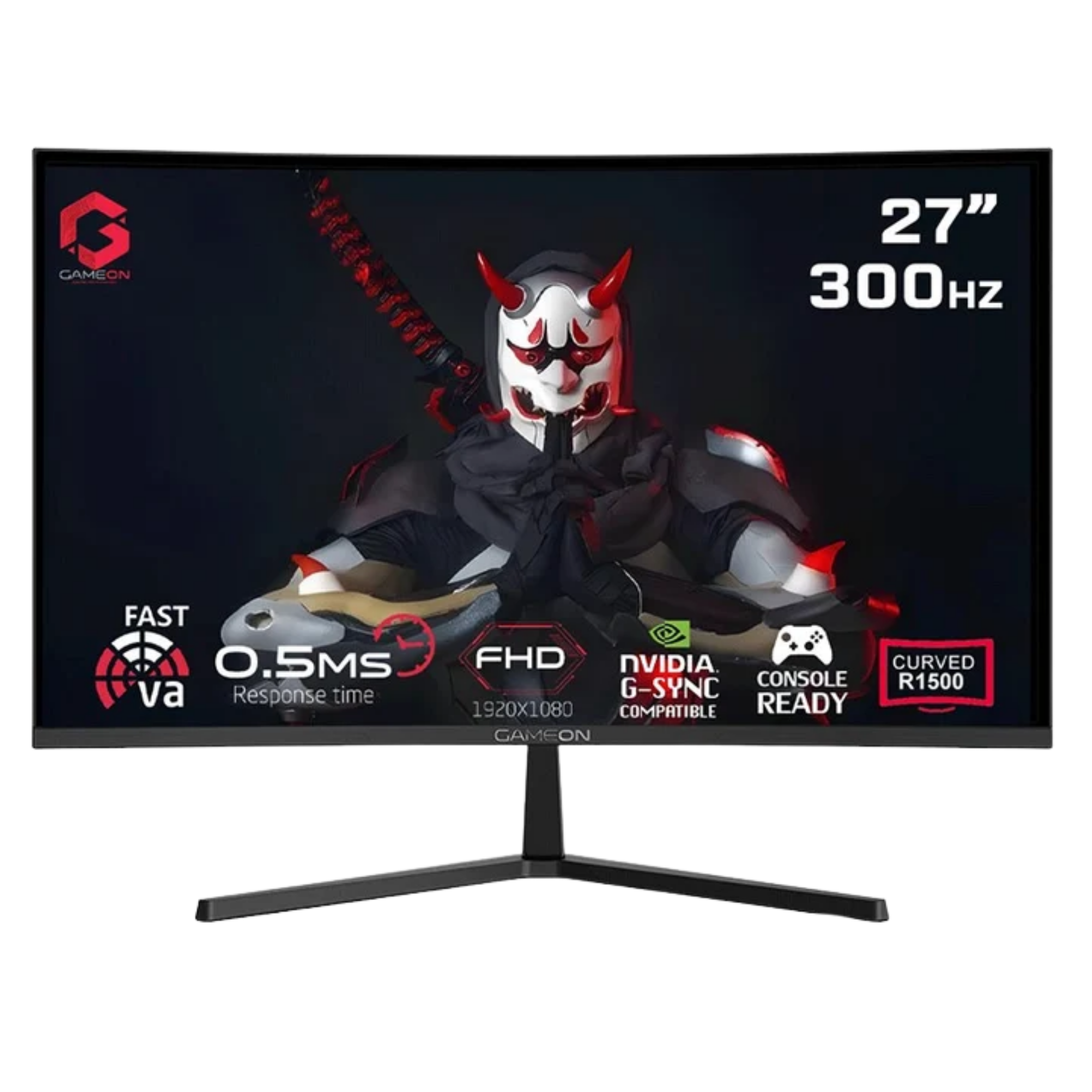 %d8%ae%d9%84%d9%81%d9%8a%d8%a9-%d9%85%d8%ac%d8%b3%d9%91%d9%85-the-thing-1 GAMEON GOC27F300 27" FHD, Ultra Fast 300 Hz, 0.5 ms, Fast VA Curved Gaming Monitor R1500, HDMI 2.1 - Black - Image 1
