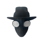 Spider-Man Noir Wearable 3D Printed Mask & Hat Replica – High-Detail Cosplay & Collectible