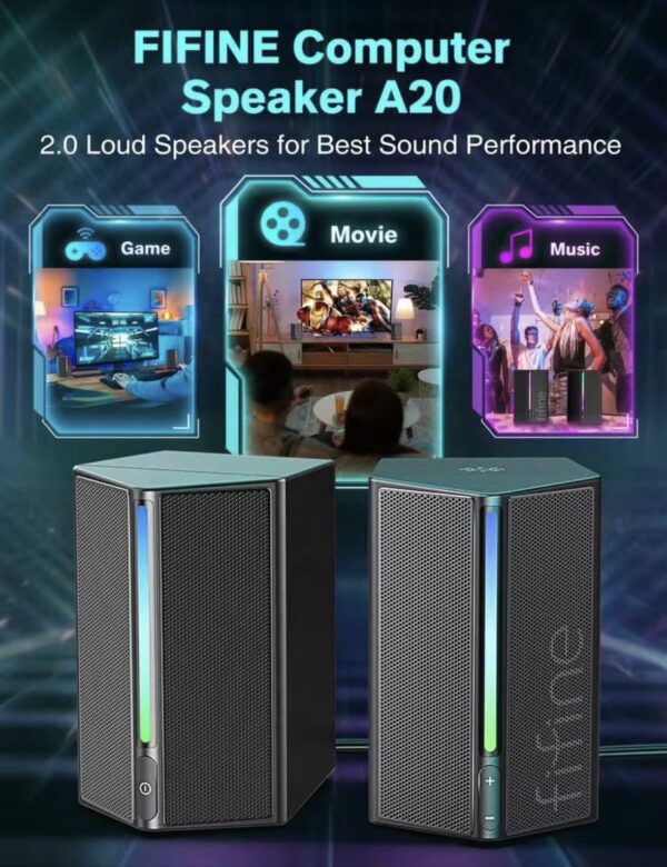 ⁦FIFINE A20 Computer Speakers⁩ - الصورة ⁦2⁩