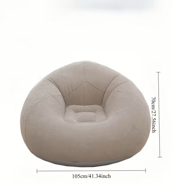 ⁦1 Oversized Inflatable Flocked Lounge Chair⁩ - الصورة ⁦2⁩